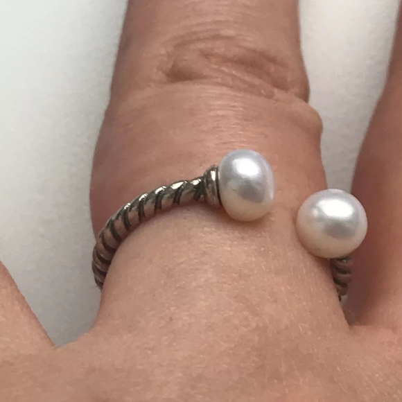 *NEW Pearl Twist Ring | 925 Sterling Silver - Picture 8 of 15